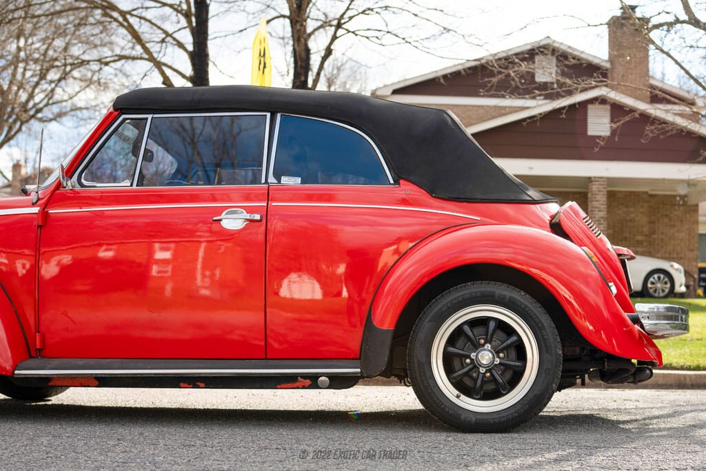 1976 Volkswagen Beetle Red with red and black interior for sale