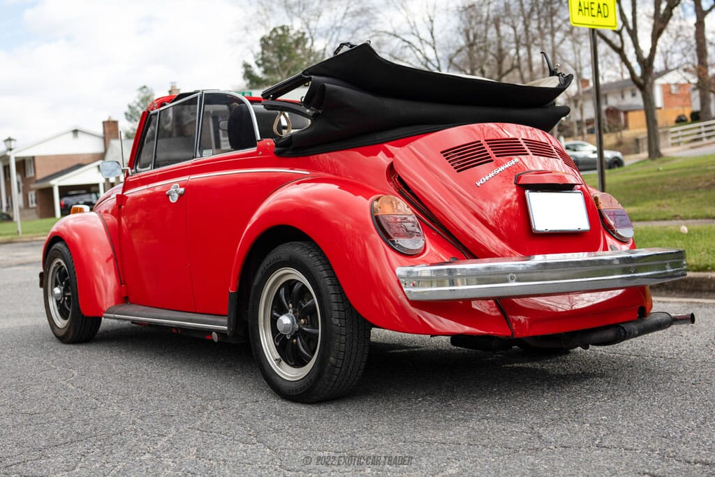1976 Volkswagen Beetle Red with red and black interior for sale