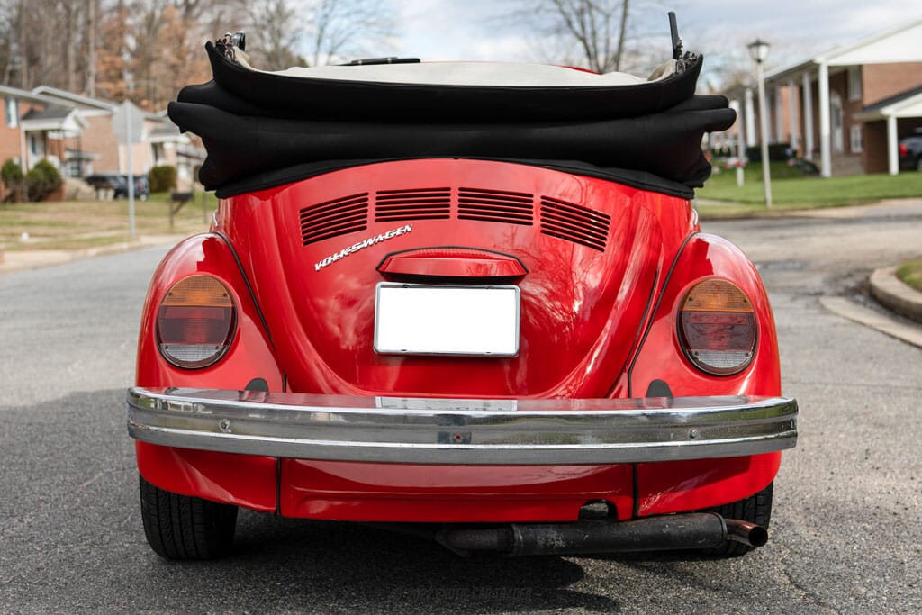 1976 Volkswagen Beetle Red with red and black interior for sale