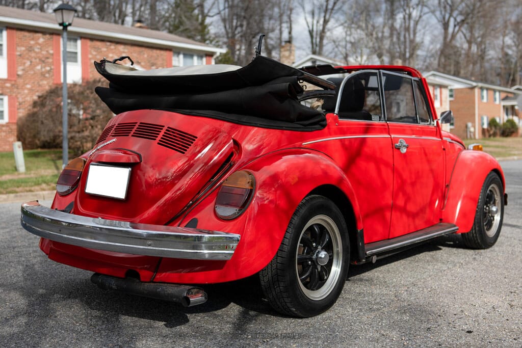 1976 Volkswagen Beetle Red with red and black interior for sale