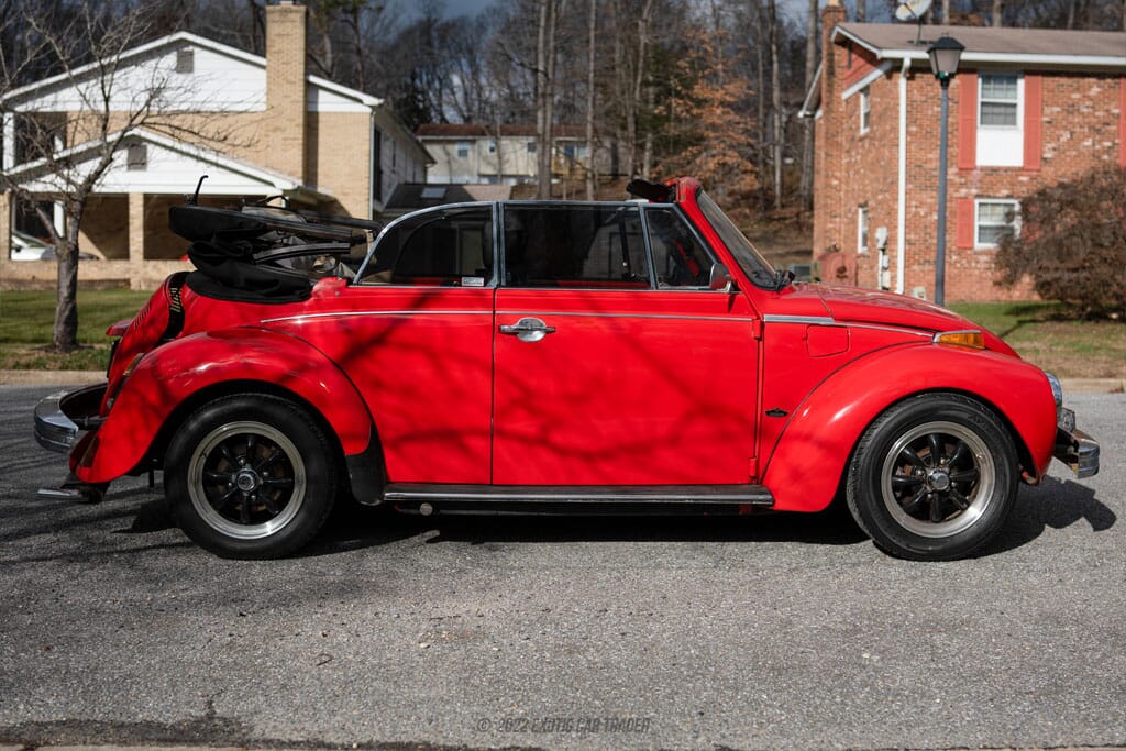 1976 Volkswagen Beetle Red with red and black interior for sale